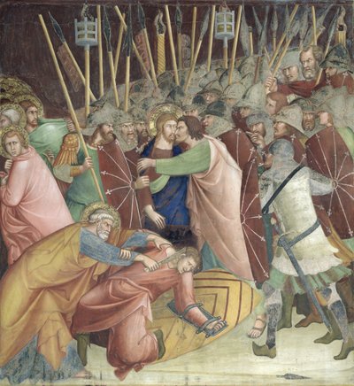 The Kiss of Judas, from a Series of Scenes of the New Testament by Barna da Siena